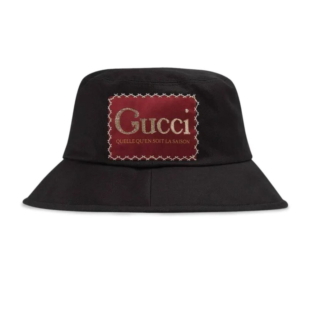 Gucci Black and Red Bucket Hat